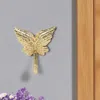 Hivvago 5" Gold Cast Iron Butterfly Wall Hook In Gold