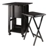 Hivvago 5-pc Snack Table Set Drop Leaf Top Coffee