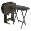 Hivvago 5-pc Snack Table Set Oyster Gray