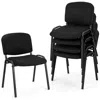 Hivvago 5 Pieces Elegant Conference Office Chair Set For Guest Reception-set Of 5 In Black