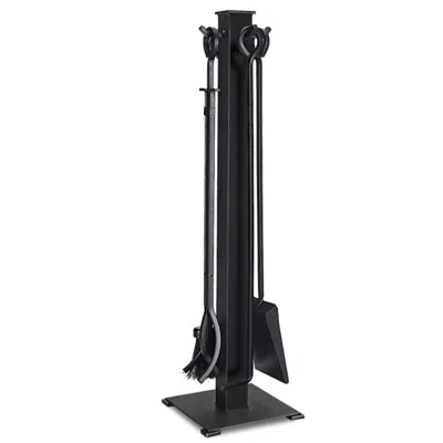 Hivvago 5 Pieces Fireplace Iron Fire Place Tool Set In Black