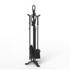 Hivvago 5 Pieces Fireplace Tool Set Fireplace Accessories With Poker-black