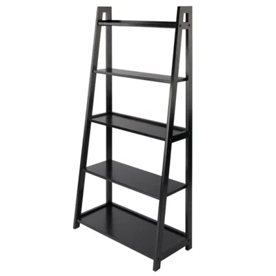 Hivvago 5-tier A-frame Shelf Black