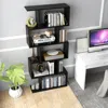 Hivvago 5-tier Bookshelf With Anti-toppling Device For Living Room Home Office-black