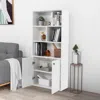 Hivvago 5-tier Freestanding Bookcase With Open Cubes And Adjustable Shelf-white