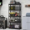 Hivvago 5-tier Metal Shelving Unit With Anti-slip Foot Pad Height Adjustable Shelves For Garage-s