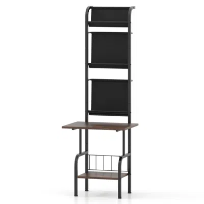 Hivvago 5-tier Record Player Stand With Vinyl Display Shelf And Record Holder