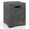 Hivvago 50 000 Btu Fire Pit Table Set With Hideaway Tank Holder And Lava Rocks