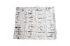 Hivvago 50" X 60" Black And White Rabbit Fur Plush Throw Blanket In White