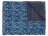Hivvago 50" X 70" Blue Paisley Cotton Quilted Kantha Throw Blanket With Embroidery In Blue