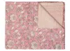 Hivvago 50" X 70" Pink And Blush Floral Cotton Quilted Kantha Throw Blanket With Embroidery In Pink