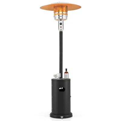 Hivvago 50000 Btu Propane Patio Heater With Round Table Design In Black