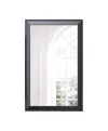 Hivvago 51" Black Wood Framed Accent Mirror In Black