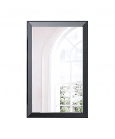 Hivvago 51" Black Wood Framed Accent Mirror