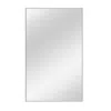 Hivvago 51" Silver Metal Framed Standing Mirror In White