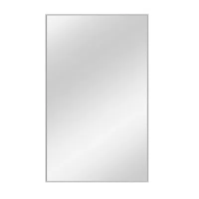 Hivvago 51" Silver Metal Framed Standing Mirror In White