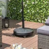 Hivvago 51lbs 20.5inch Outdoor Umbrella Base With Wheels And Handles