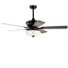 Hivvago 52 Inch Ceiling Fan With 3 Wind Speeds And 5 Reversible Blades-gray