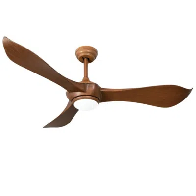 Hivvago 52 Inch Ceiling Fan With Light Reversible Dc Motor In Brown
