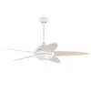 Hivvago 52 Inch Ceiling Fan With Lights And 3 Lighting Colors-white