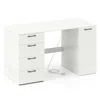 Hivvago 53 Inches Computer Desk With Power Outlets And 4 Storage Drawers