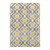 Hivvago 5'3" X 7'3"' Grey Yellow Trellis Geometric Polpropylene Area Rug In Yellow
