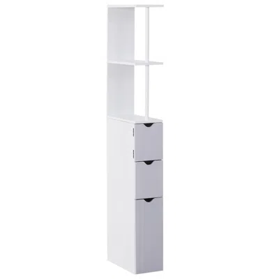 Hivvago 54" Tall Freestanding Bathroom Storage Cabinet Linen Tower