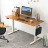 Hivvago 55 X 24 Inches Sit Stand Home Office Desk With 3 Memory Height Settings-natural