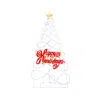 Hivvago 5.6 Ft Outdoor Colorful Christmas Tree With 216 Led Lights And 6 Lighting Modes