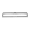 Hivvago 59" White Floating Mount Tv Stand In Silver