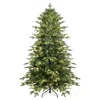 Hivvago 7.5ft Green Pvc+pe Christmas Tree With 450 Warm White Ul Lights 2856tips In Green