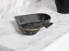 Hivvago 6" Black Novelty Cast Iron Handmade Vanity Tray In Black