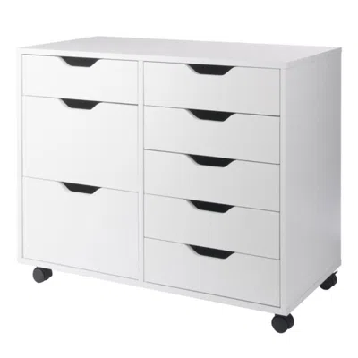 Hivvago 6-drawer Multi-storage Mobile Cabinet White
