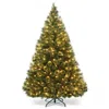 Hivvago 6 Feet Pre-lit Pvc Artificial Carolina Pine Tree With Led Lights