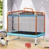 Hivvago 6 Feet Rectangle Trampoline With Swing Horizontal Bar And Safety Net-yellow