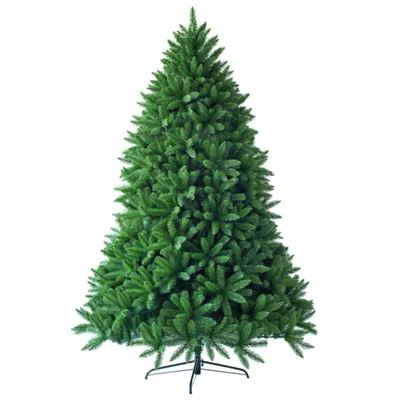 Hivvago 6 Feet Unlit Artificial Christmas Tree With 1250 Branch Tips In Brown