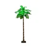 Hivvago 6 Ft Led Lighted Artificial Palm Tree Hawaiian Style Tropical With Water Bag