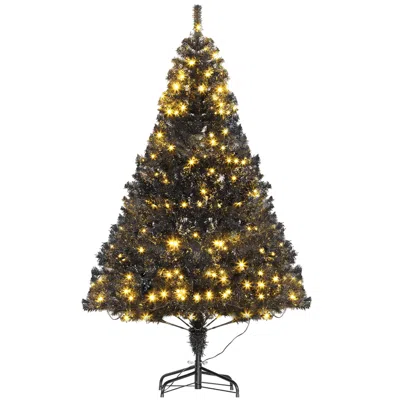 Hivvago 6 Ft Tall Prelit Christmas Tree Douglas Fir Artificial Christmas Tree With Realistic Branches In Brown
