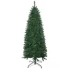 Hivvago 6 Ft Tall Unlit Slim Fir Artificial Christmas Tree With Realistic Branches In Green