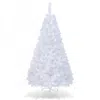Hivvago 7 Feet Unlit Artificial Slim Christmas Pencil Tree With Metal Stand