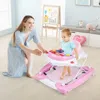 Hivvago 6 In 1 Foldable Baby Walker With Adjustable Height-gray
