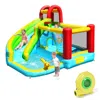 Hivvago 6-in-1 Inflatable Bounce House With Climbing Wall And Basketball Hoop With Blower