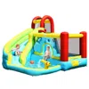 Hivvago 6-in-1 Inflatable Bounce House With Climbing Wall And Basketball Hoop Without Blower