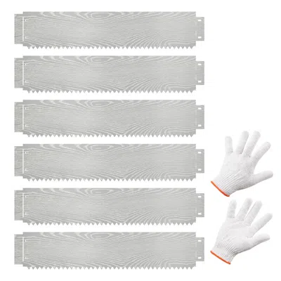Hivvago 6-pack 20 Ft Galvanized Metal Landscape Edging For Lawn