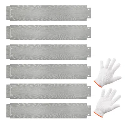 Hivvago 6-pack 20 Ft Galvanized Metal Landscape Edging For Lawn Yard