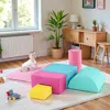 Hivvago 6-piece Indoor Foam Climbing And Crawling Play Set With Rectangular Blocks In Multi