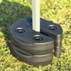Hivvago 6 Pieces Weight Plates Patio Canopy Tent Gazebo Shade Umbrella Water Filled