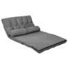 Hivvago 6-position Foldable Floor Sofa Bed With Detachable Cloth Cover-gray