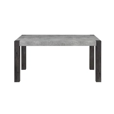 Hivvago 60" Gray Wood Dining Table