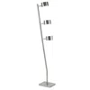 Hivvago 60 Inch Floor Lamp, 3 Drum Metal Shades, Modern Style, Silver Frame In Silver